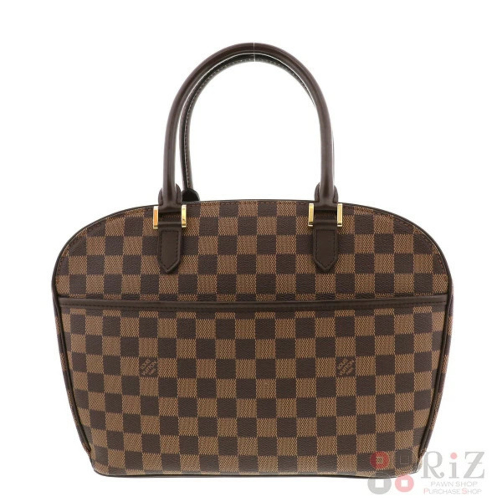 LOUIS VUITTON Saria Horizontal Bag Handbag Damier Ebene Brown B